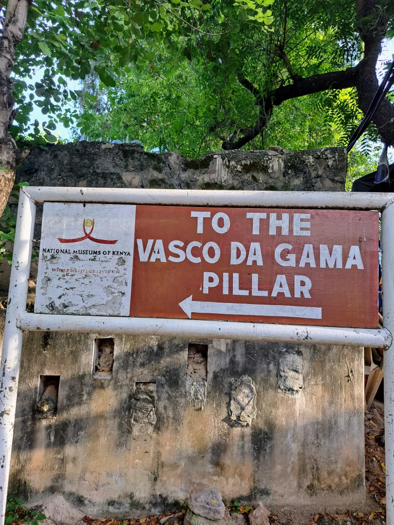 Malindi, Vasco da Gama Pillar